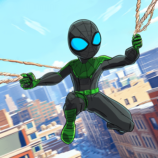 stick man rope tapeze