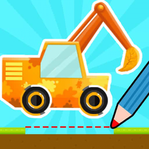 Line Drawing Excavator