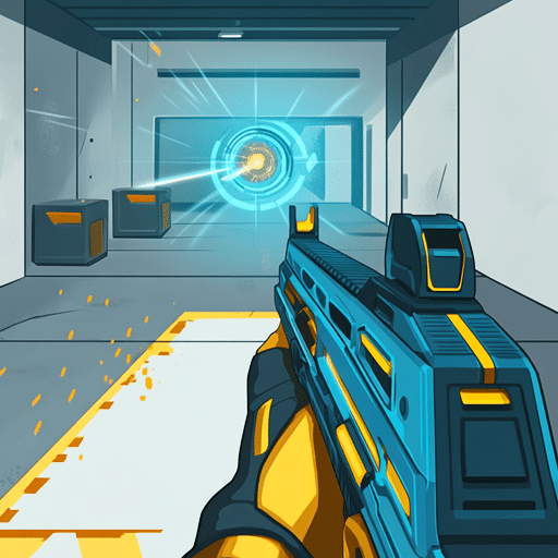 Weapon assembly simulation shooting